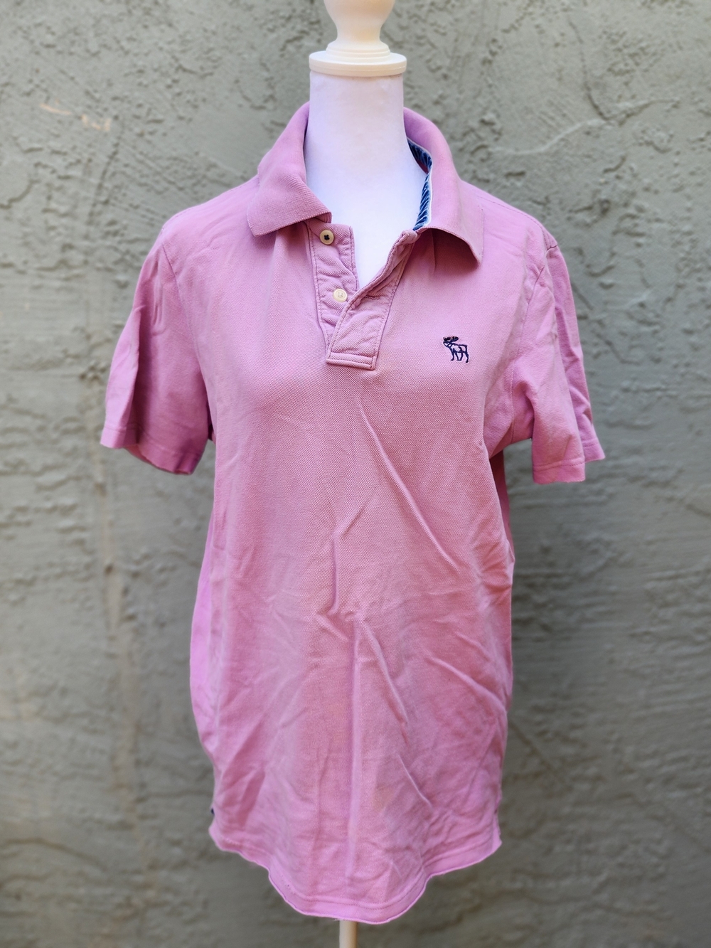 Abercrombie & Fitch Pink Polo Shirt